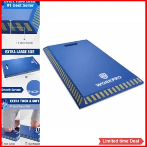 Kneeling Pad 28 x 16 Inch 1.2 Thick NBR Foam Waterproof Garden Yoga Workout Blue